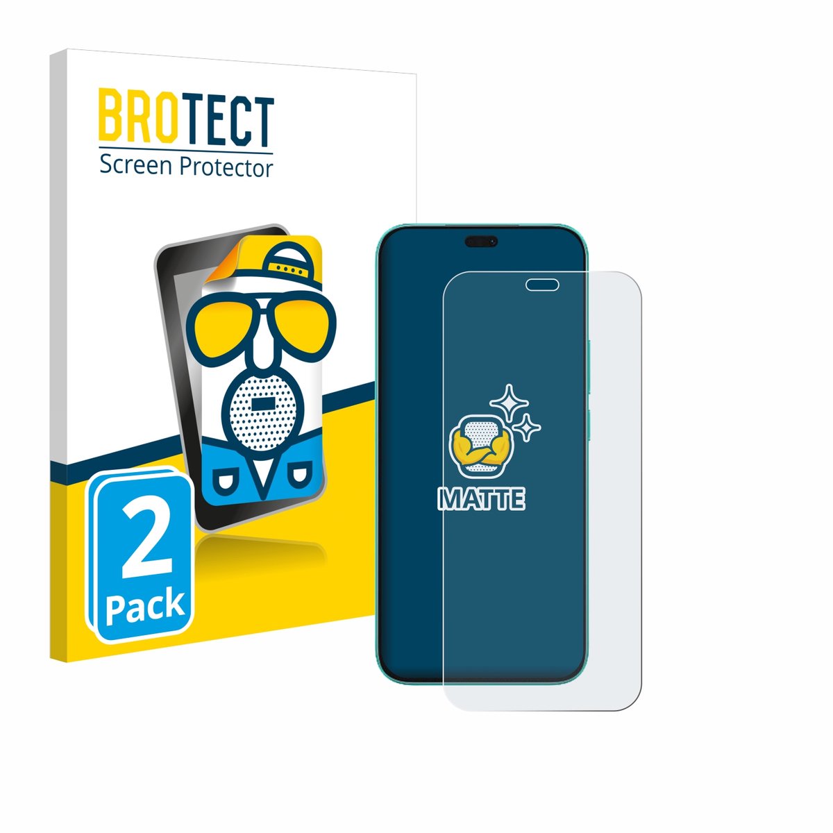 BROTECT - Screenprotector voor Honor X8c - Folie Beschermfolie matte 2 Stuks