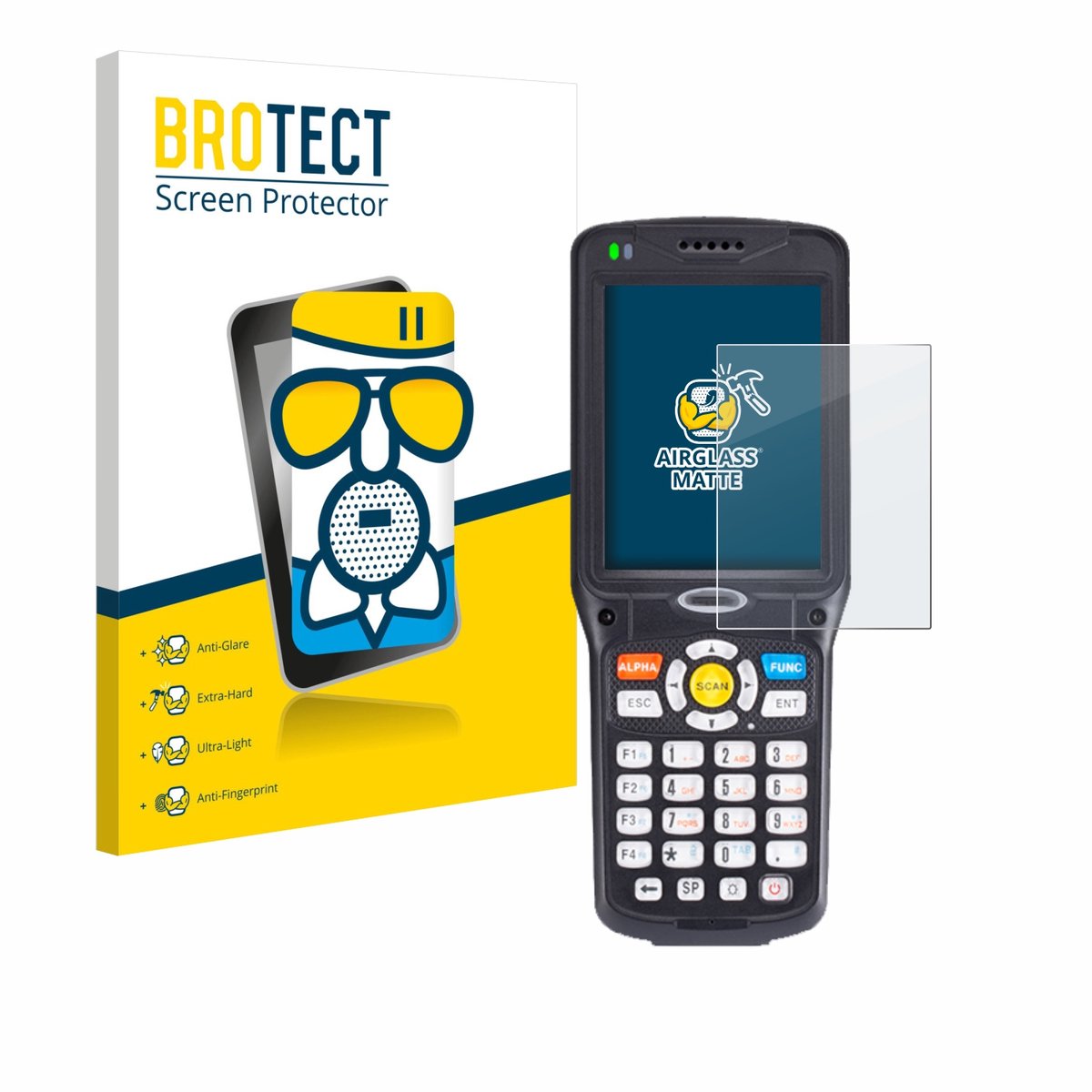 BROTECT - Screenprotector voor Unitech HT510A - Folie Beschermfolie Beschermglas matte