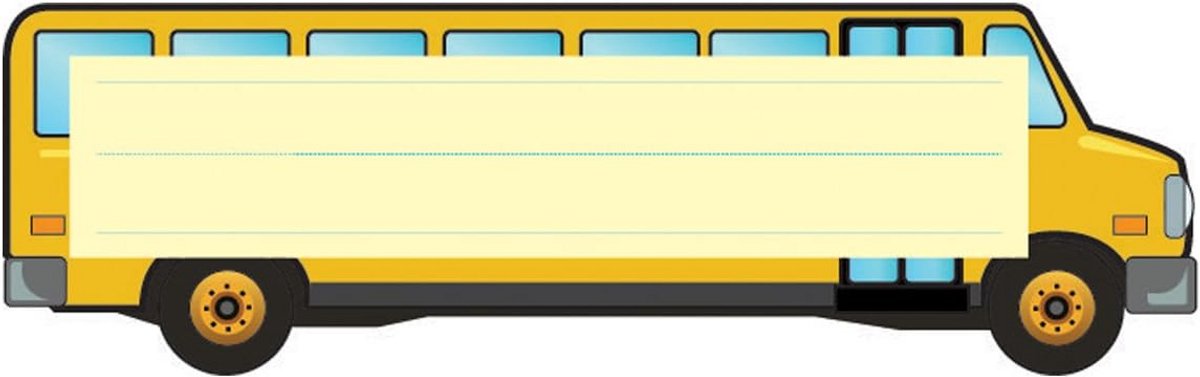 Naamplaatjes Schoolbus - Herbruikbaar voor Klaslokaal en Bureau
