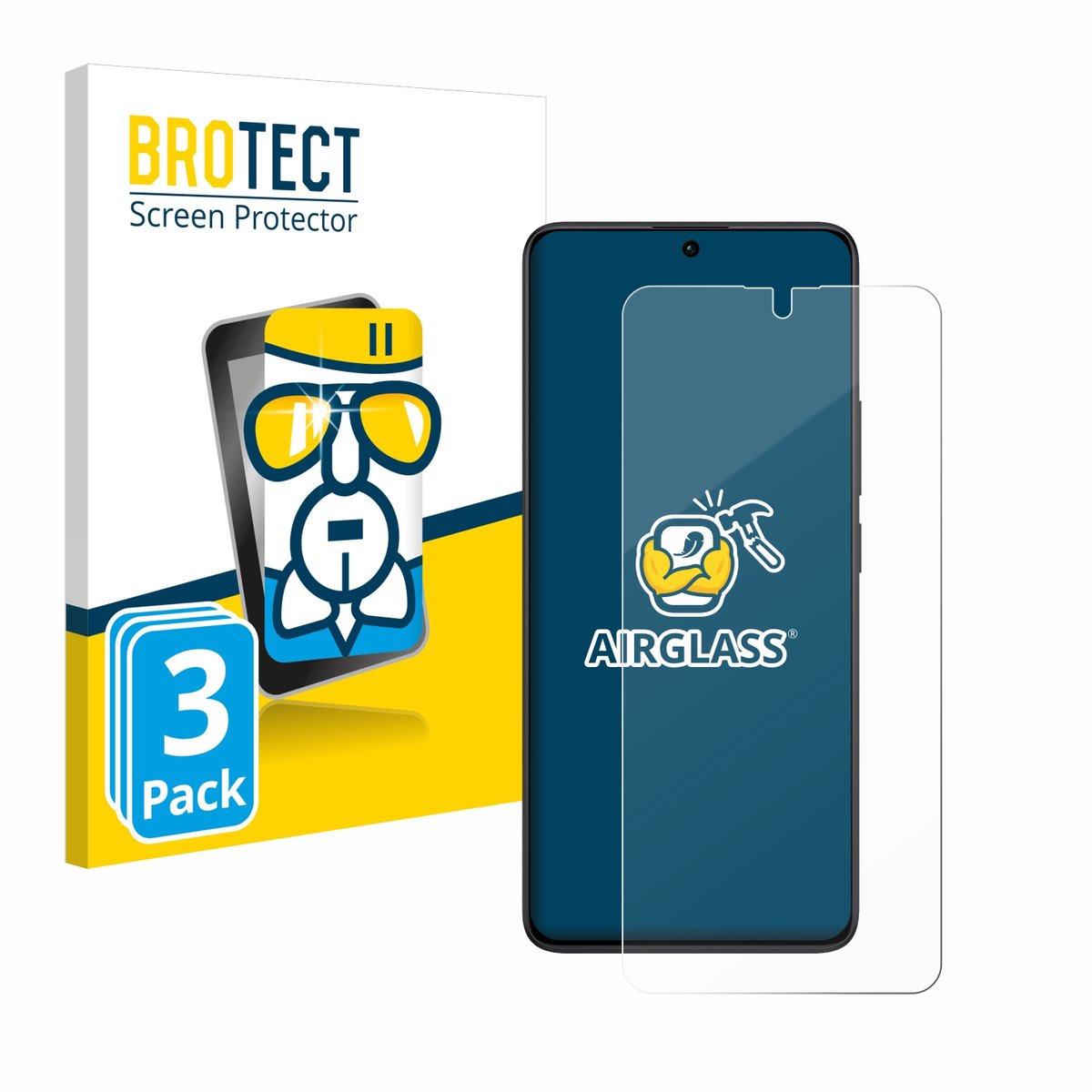 Screenprotector 3 Stuks voor Xiaomi Redmi Note 13 Pro 5G / 4G Beschermglas transparant