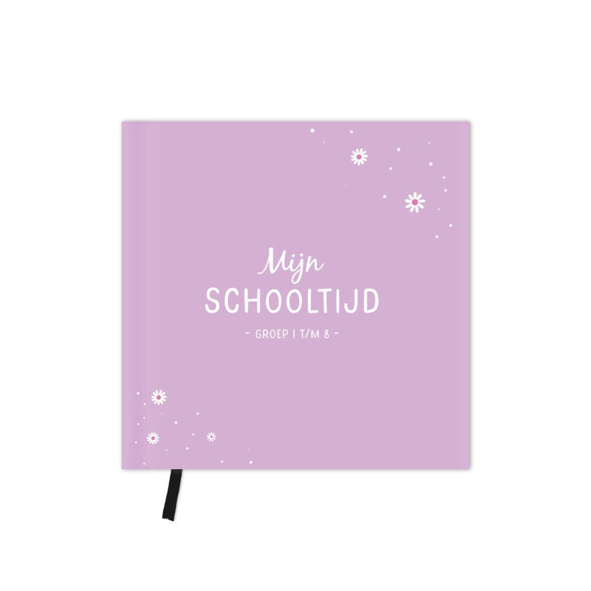 Schooltijd invulboek - schoolboek - groep 1 t/m 8 - lila - paars - bloemetjes - Fien & Feau
