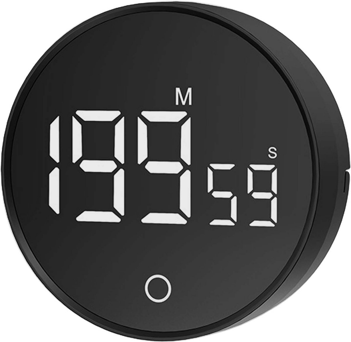 Digitale magnetische timer met groot LED-display - instelbaar volume en stopwatchfunctie