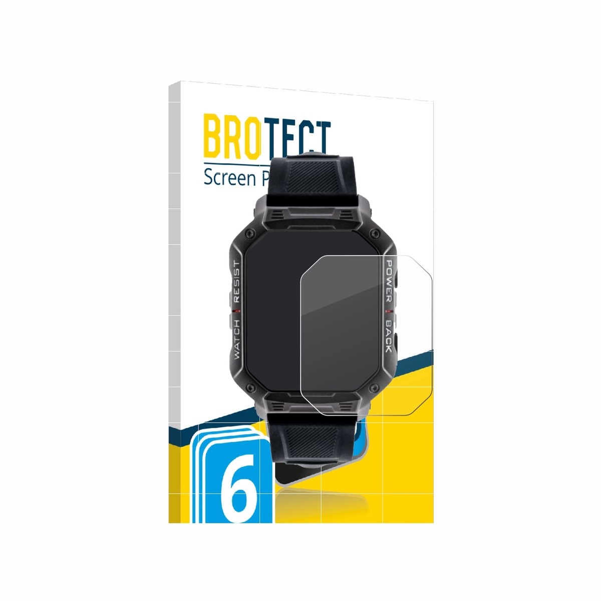 Screenprotector 6 Stuks voor Watchmark Ultra Beschermglas transparant
