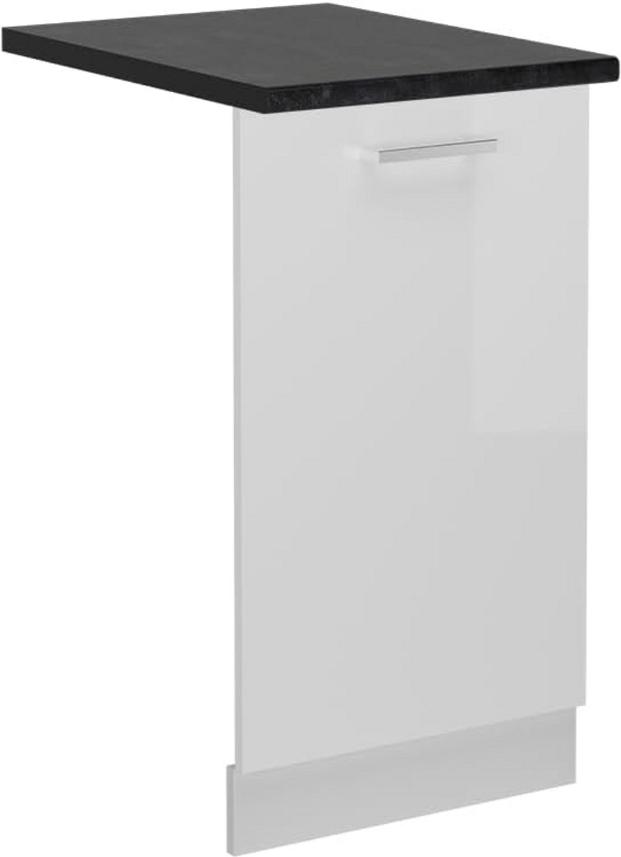Vaatwasserpaneel Wit Hoogglans 45 cm - Universeel Vervangend Deksel