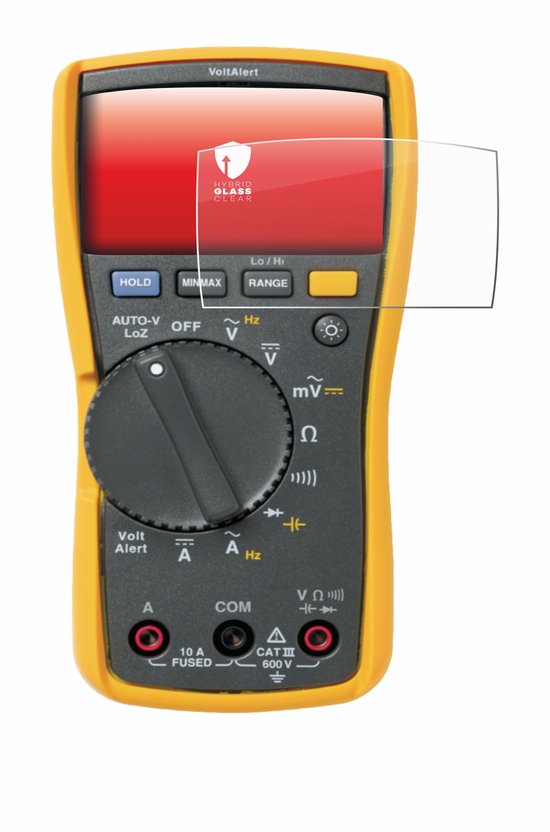 upscreen - Screenprotector voor Fluke MultiMeter 117 - Folie Beschermfolie Beschermglas transparant