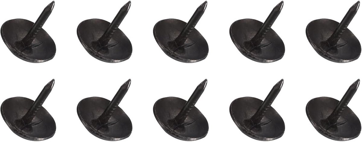 Decoratieve Metalen Duimspijkers (200 Stuks) - Ronde Kop - Zwart voor Meubels en DIY