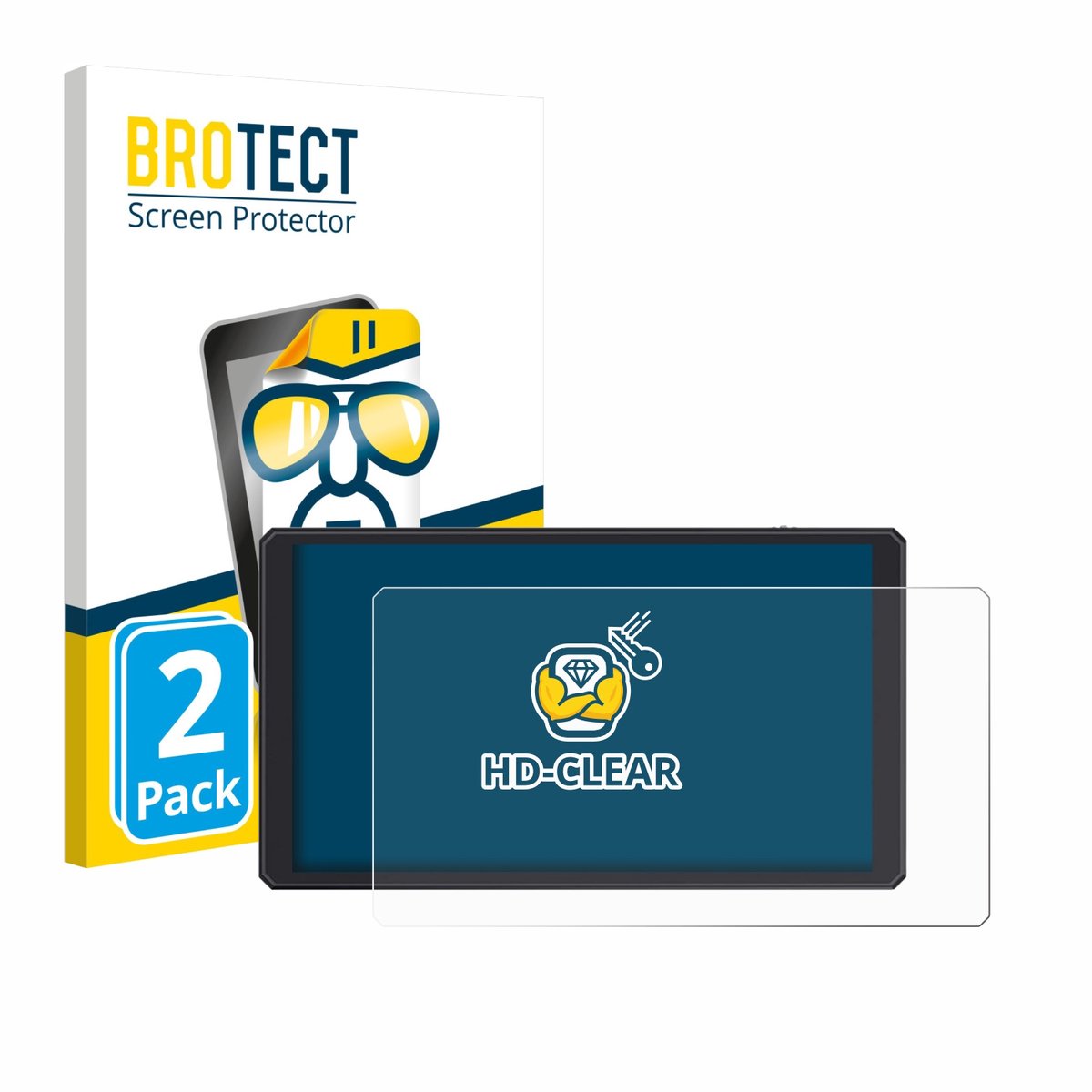 BROTECT - Screenprotector voor Feelworld CUT6 6" - Folie Beschermfolie transparant 2 Stuks