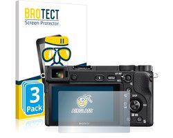 Screenprotector 3 Stuks voor Sony Alpha 6300 Beschermglas transparant