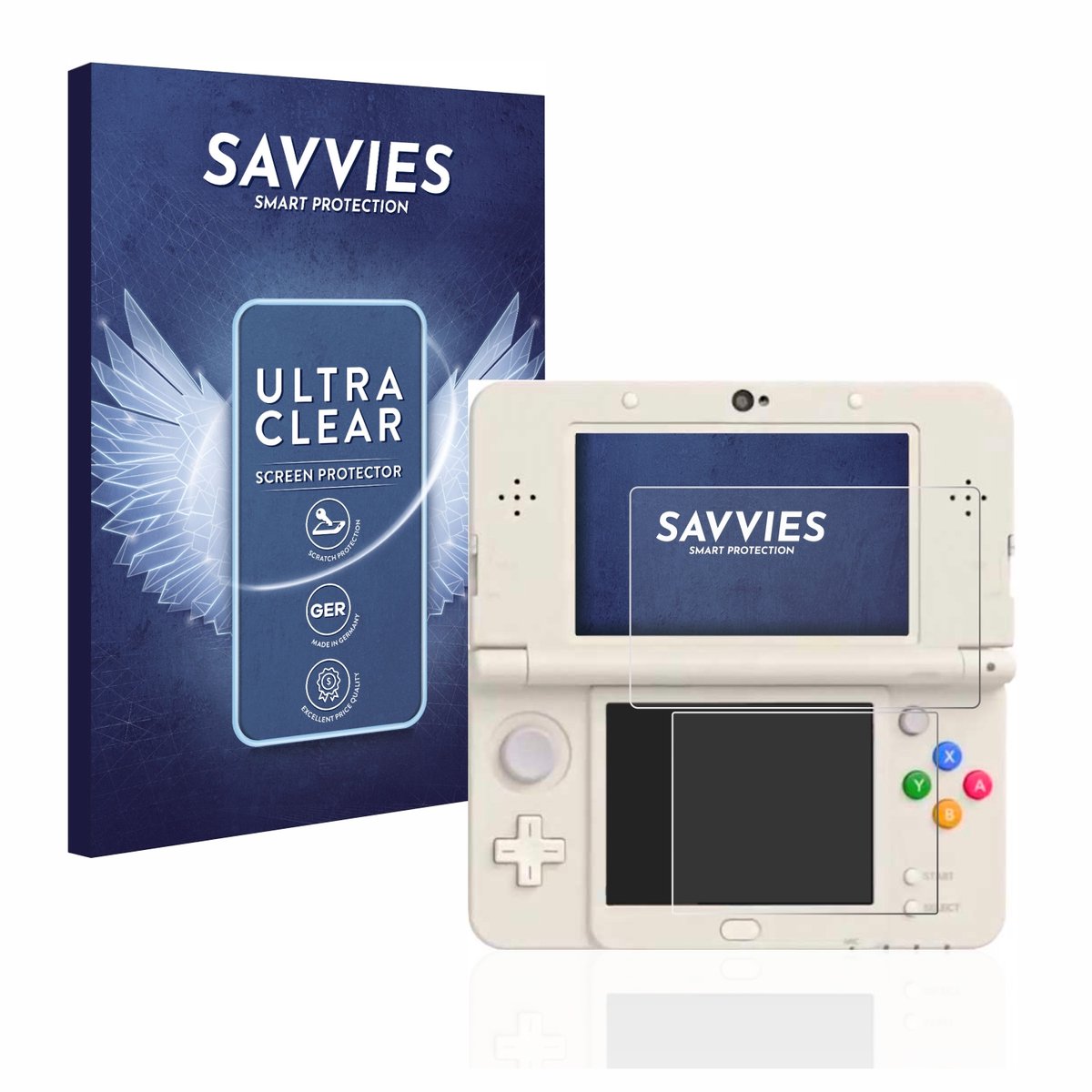 Savvies - Screenprotector voor Nintendo New 3DS - Folie Beschermfolie transparant 18 Stuks