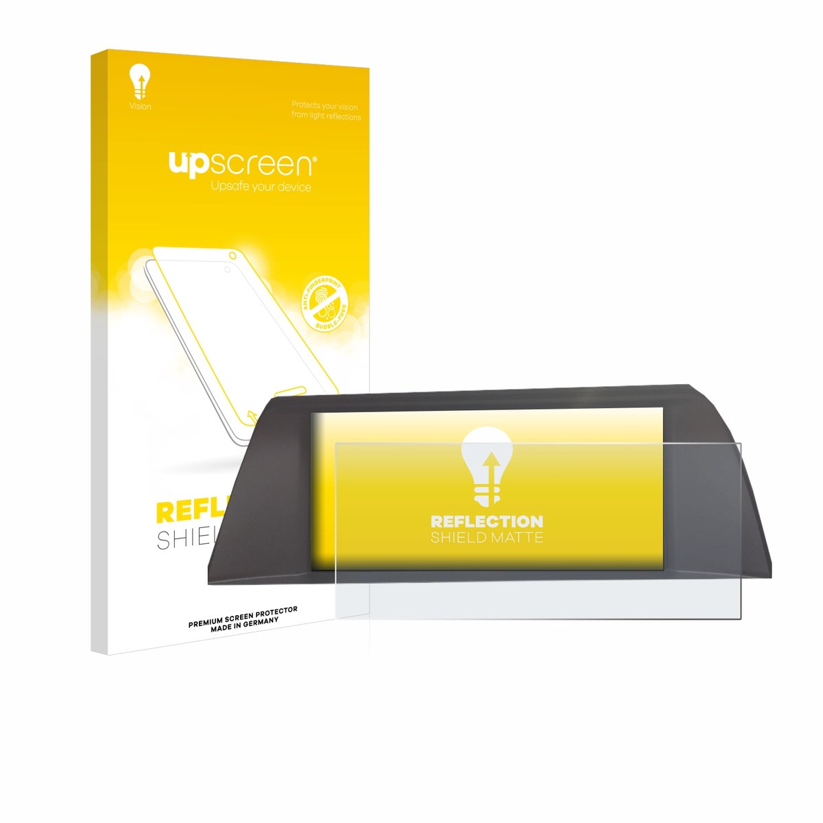 upscreen - Screenprotector voor BMW 5 F10 2010-2013 Infotainment System 10.2" - Folie Beschermfolie anti glare matte