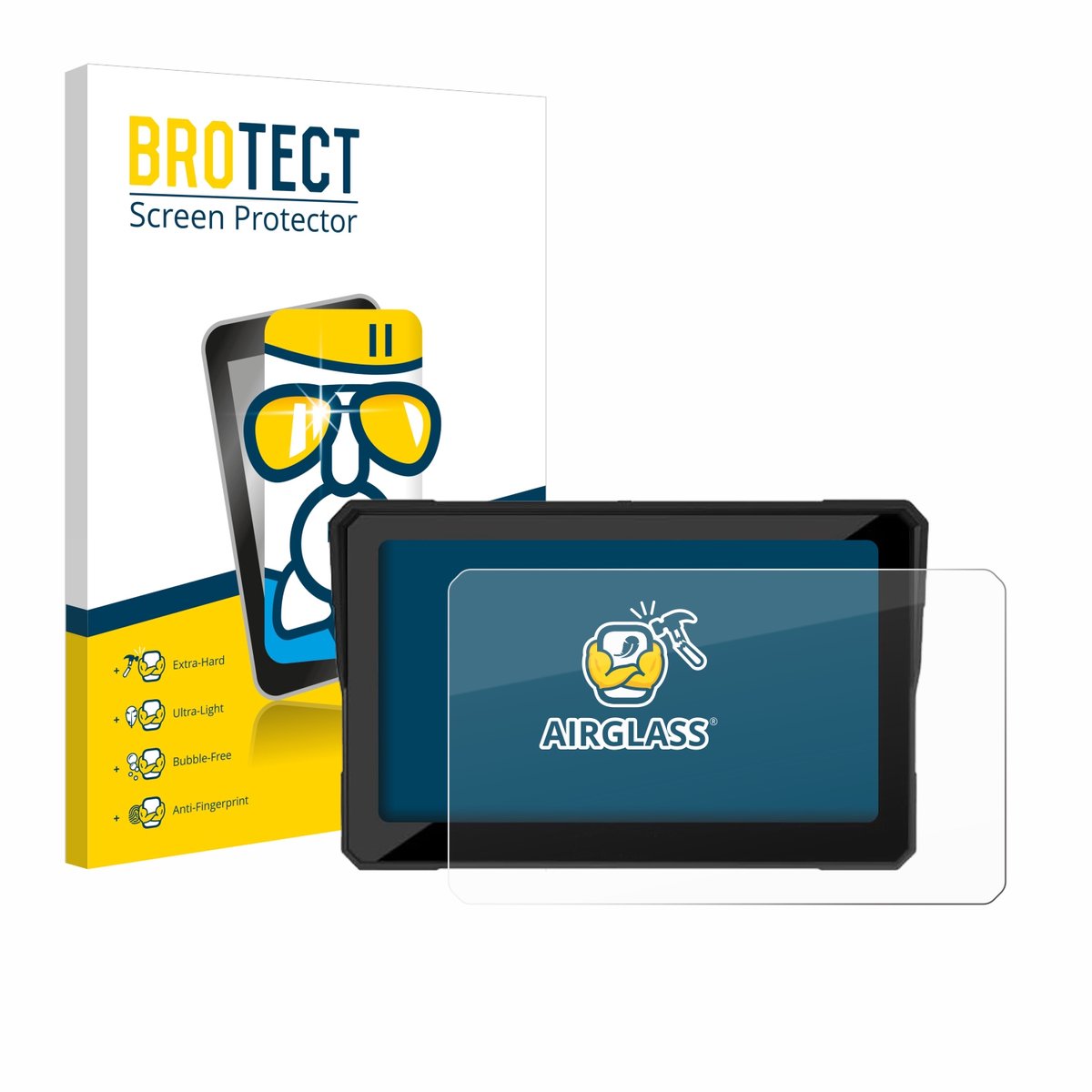 Screenprotector voor Carpuride W702B 7" Beschermglas transparant