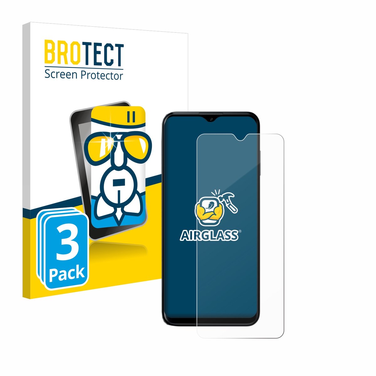 Screenprotector 3 Stuks voor Nokia G60 5G Beschermglas transparant