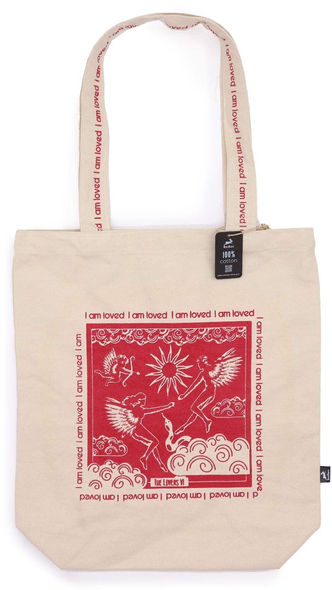 Hop Hare Tote Bag - Ik ben geliefd - 10oz katoenen canvas