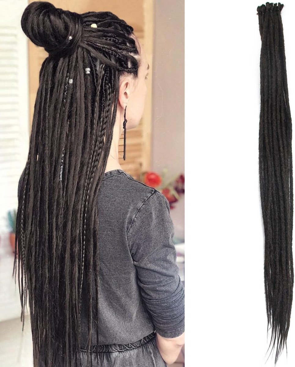Handgemaakte Synthetische Dreadlock Extensions 30 Inch Zachte Dreads voor Vlechten