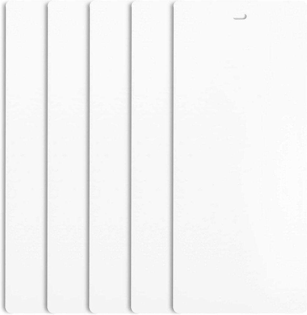 Verticale Jaloezie Lamellen Wit Vervanging - Gebogen PVC Lamellen (82.5 cm Lengte)