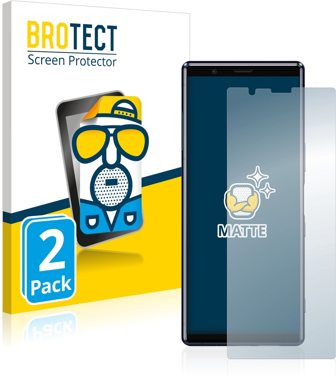 BROTECT - Screenprotector voor Sony Xperia 5 - Folie Beschermfolie matte 2 Stuks
