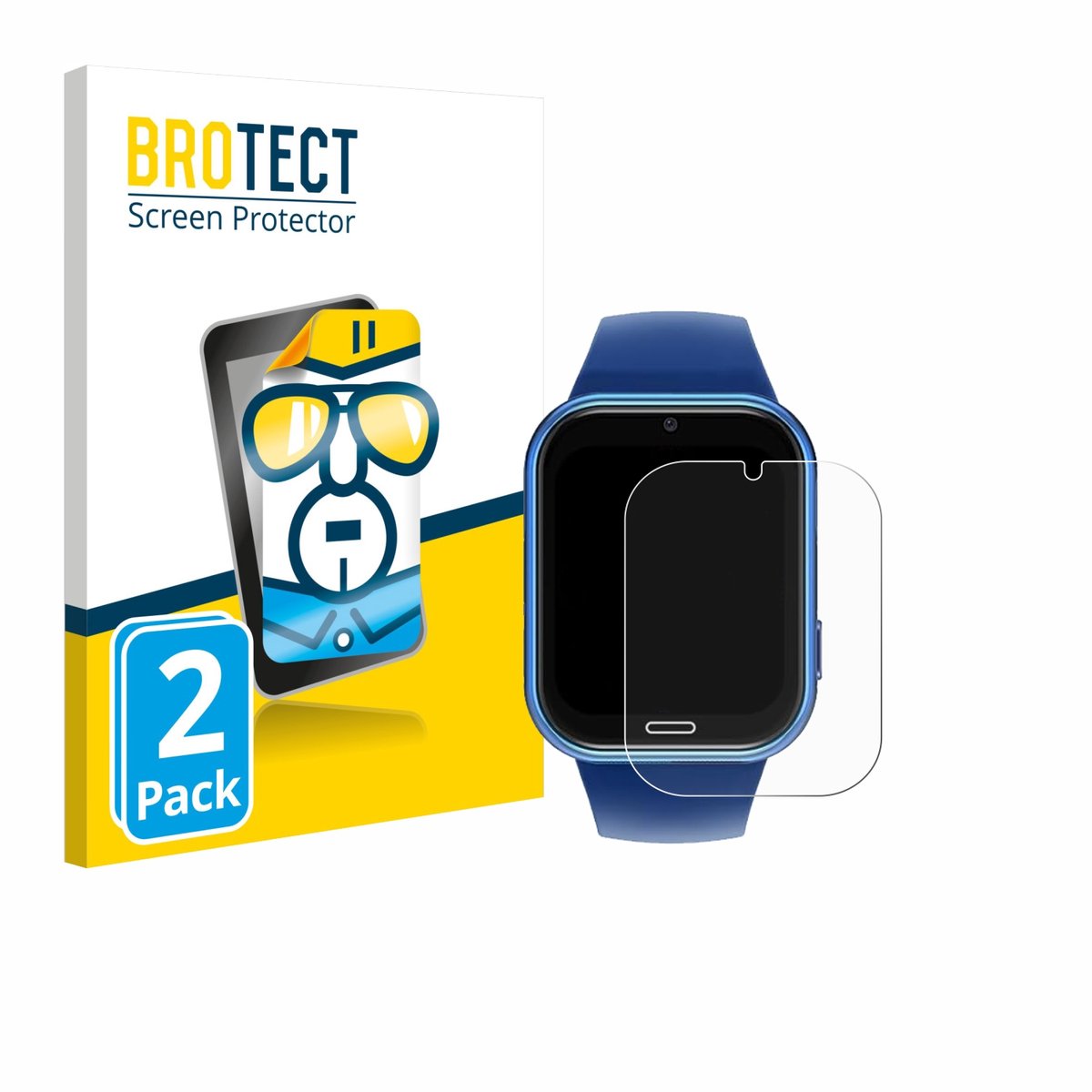 BROTECT - Screenprotector voor CATGIFF X53 - Folie Beschermfolie transparant 2 Stuks