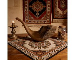 VANDAAG VERZONDEN - Shofar 26cm - Decoratie - Christelijk - Israel - Sheep Horn Shofar - Joods Nieuwjaar Rosh Hashanah Ramadan Eid-Al-Fitr Resin - Decoratie Accessoire