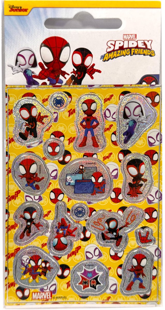 Spiderman Techno Racer hologram sticker set