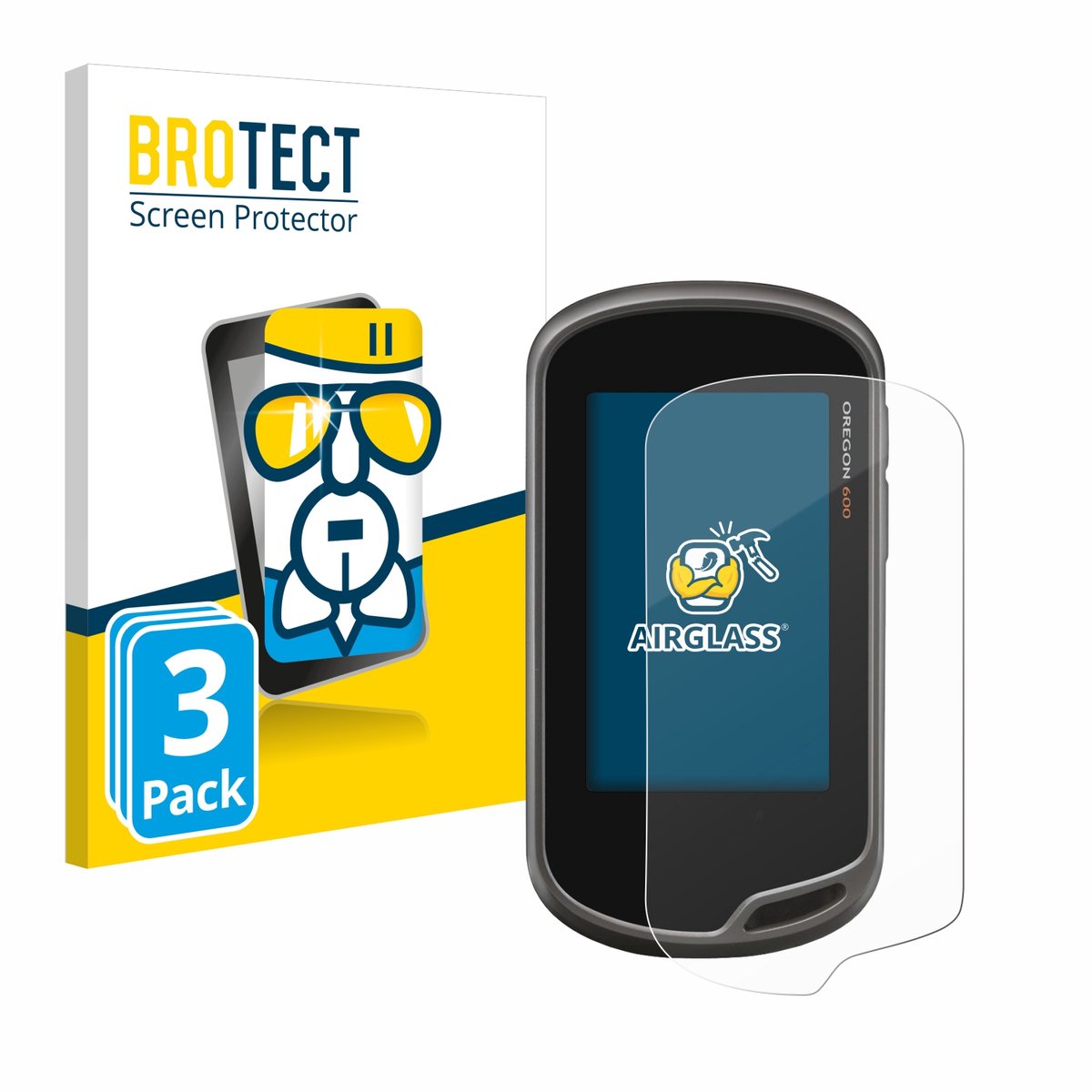 Screenprotector 3 Stuks voor Garmin Oregon 600 Beschermglas transparant