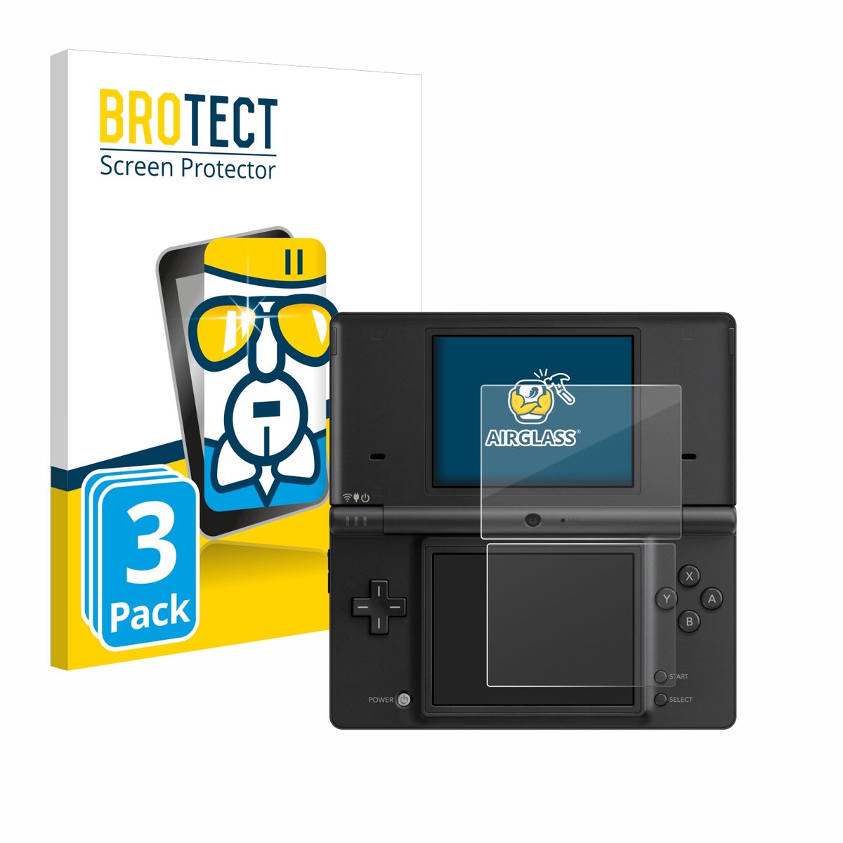 Screenprotector 3 Stuks voor Nintendo DSi Beschermglas transparant