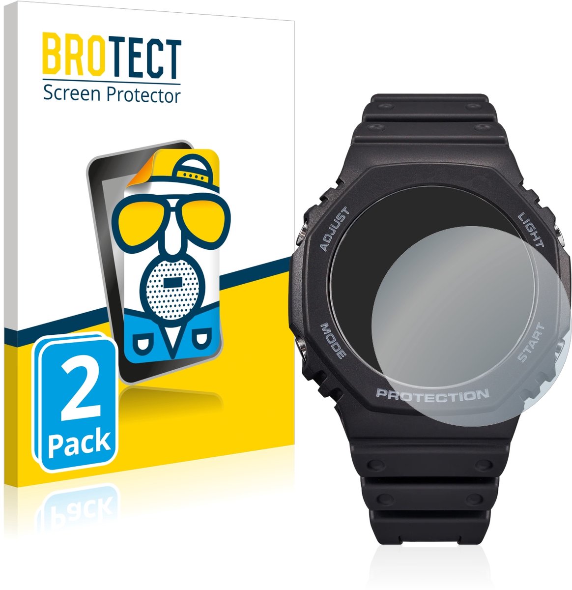 BROTECT - Screenprotector voor Casio G-Shock GA-B2100 - Folie Beschermfolie matte 2 Stuks