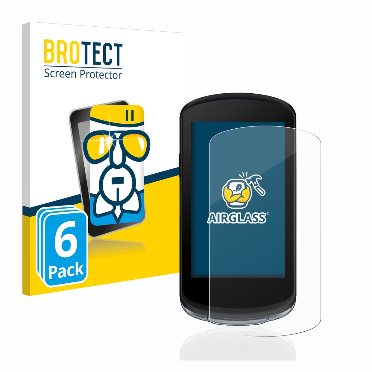Screenprotector 6 Stuks voor Garmin Edge 1040 Beschermglas transparant