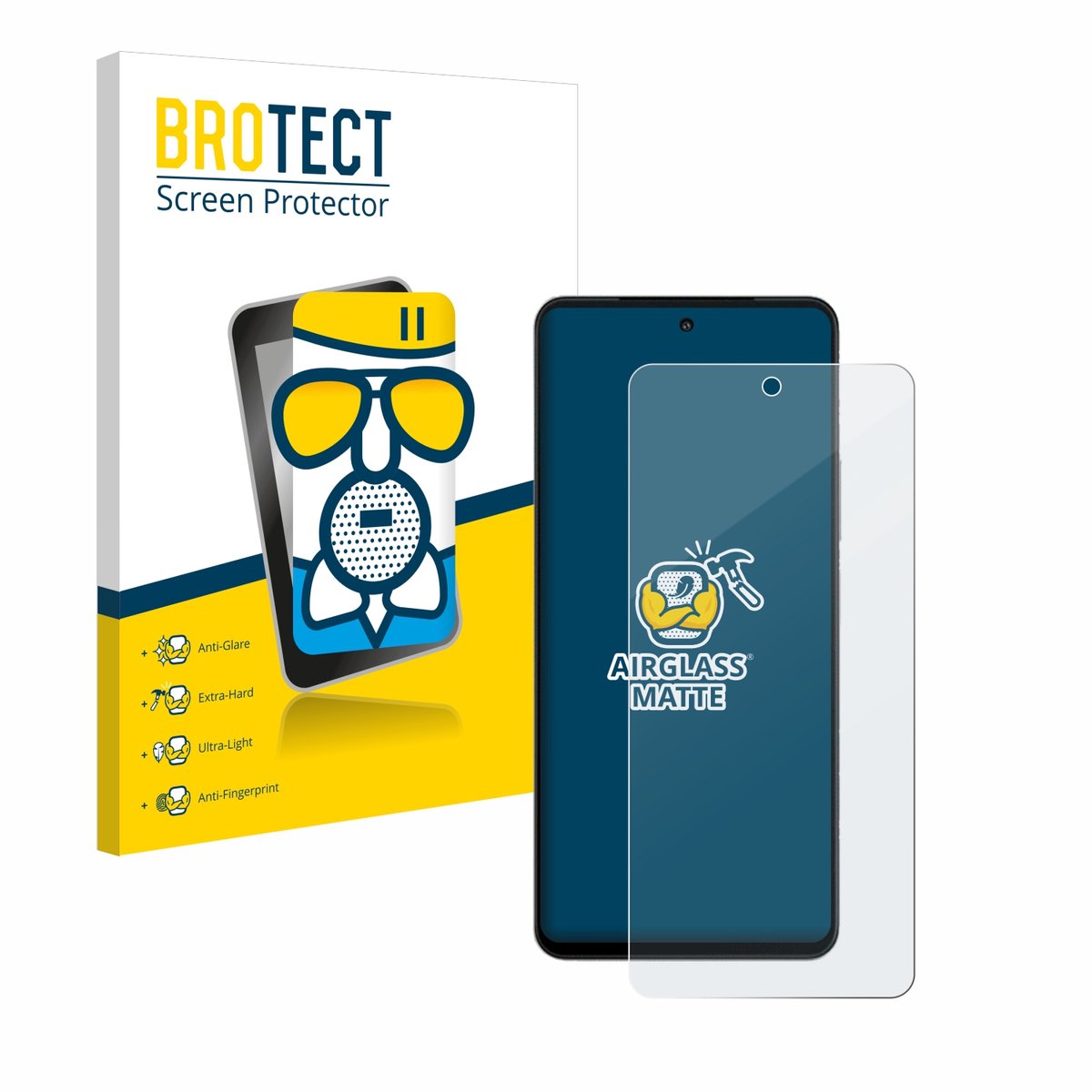 BROTECT - Screenprotector voor Vivo iQOO Z9 Turbo - Folie Beschermfolie Beschermglas matte