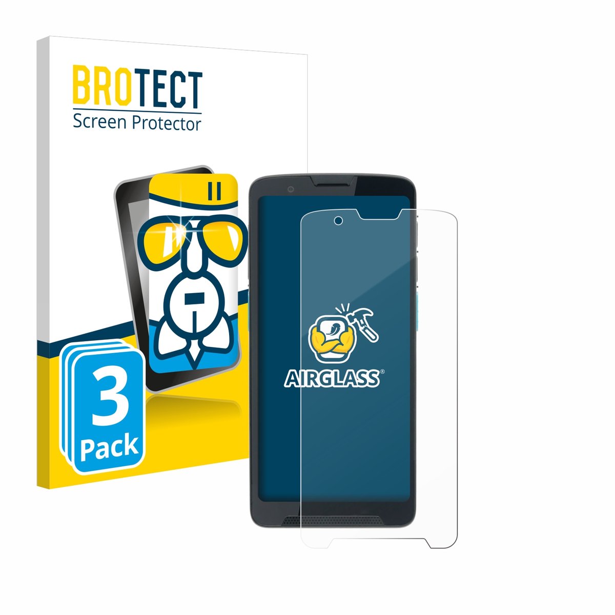Screenprotector 3 Stuks voor Unitech EA660 Beschermglas transparant