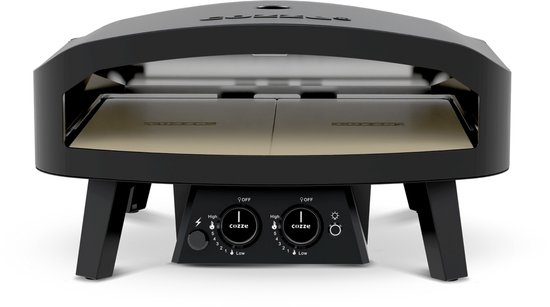 Cozze® 24” Pizza oven op Gas - Black Edition - Extra Groot - Dubbele Pizzasteen - Met Deur - Tot 600°C - Ø60 cm — afbeelding 3