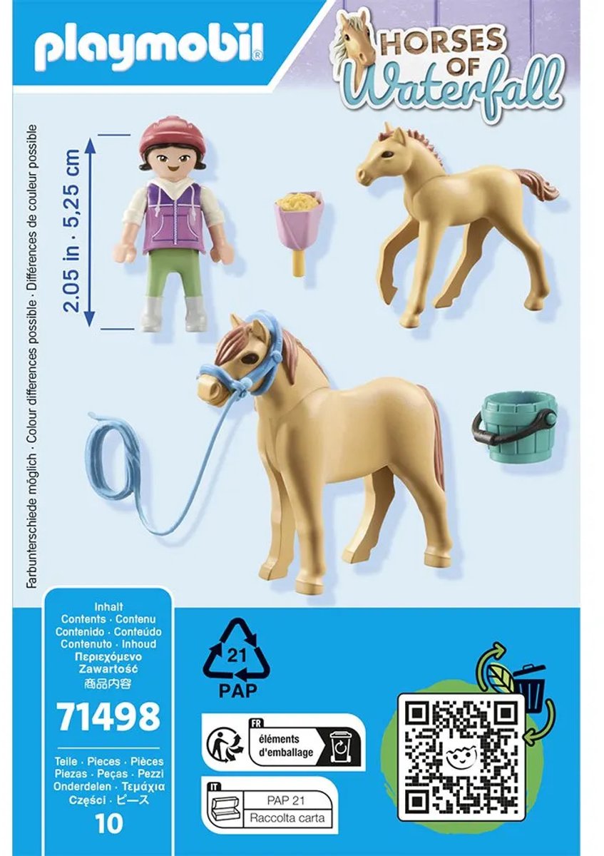 PLAYMOBIL Horses of Waterfall Kind met pony en veulen - 71498 — afbeelding 14