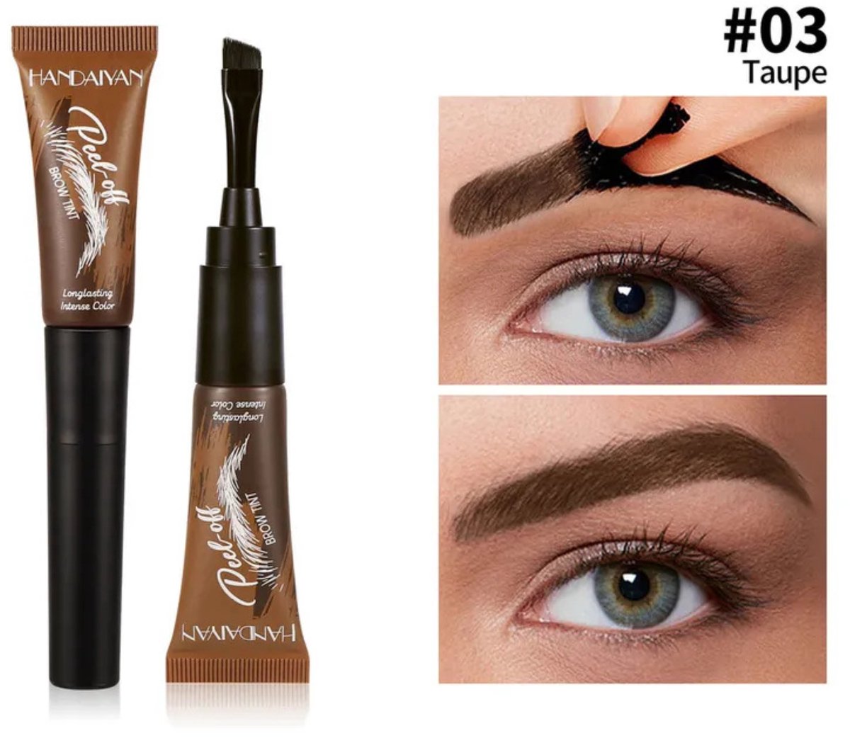 Long Lasting Peel Off EyeBrow - 03 Taupe - Waterproof - 6.8ml