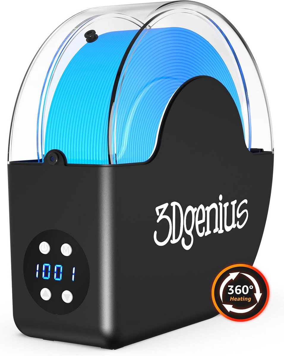 Droger voor 3D Printer Filament (PLA, PETG, ABS, Nylon) - Vochtvrij Houden en Betere Prints