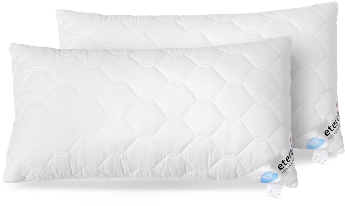 etérea Frieda hoofdkussen 2 stuks 50x70 cm - micro-satijn - allergievriendelijk