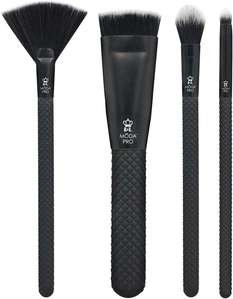 Professionele Make-upkwastenset 4-delig voor Basis, Contour en Glow