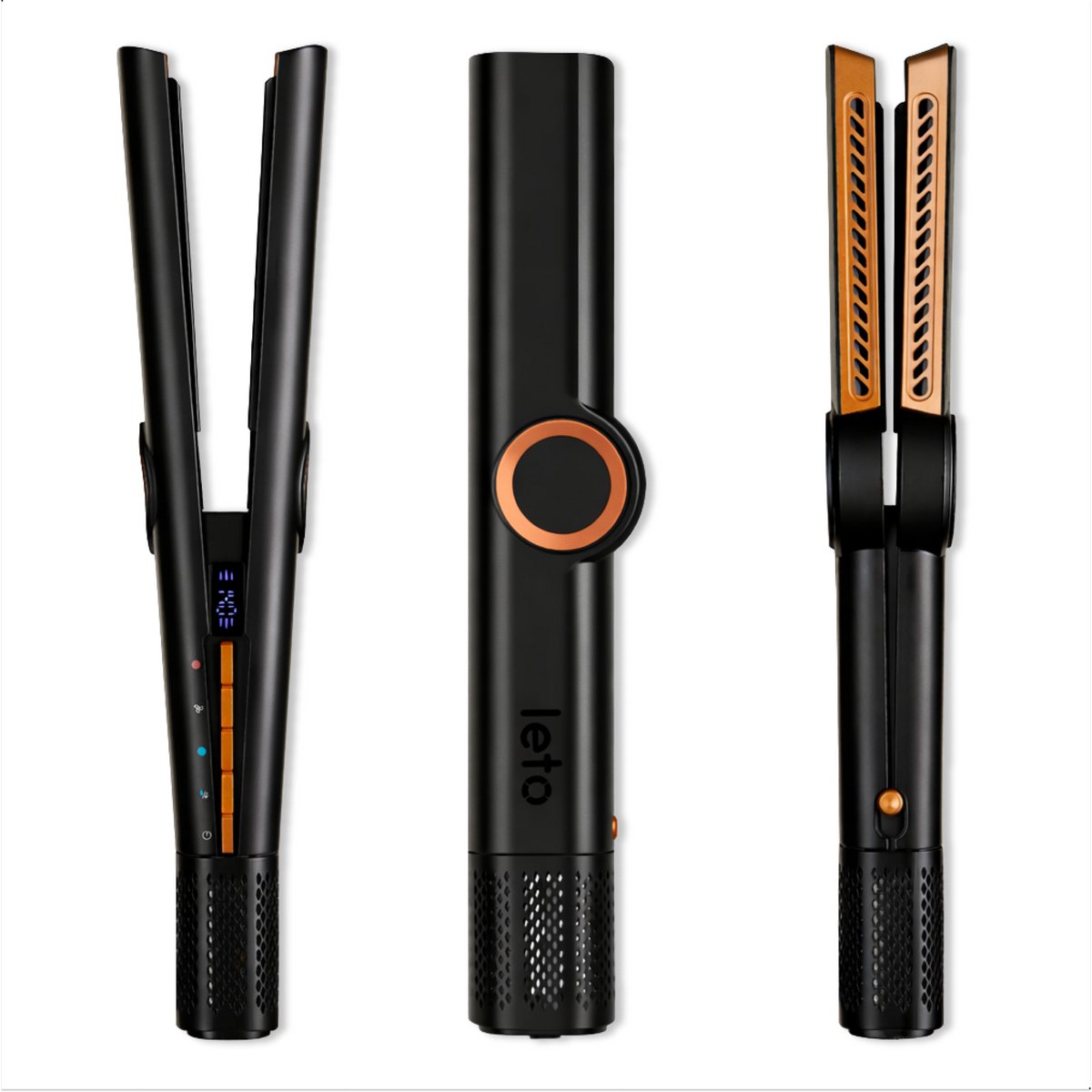 LETO Stijltang - Drogen en stijlen in 1 - Stoomstijltang - LETO - €92,45