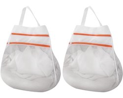 Waszak - 2 Stuks - Waszakken - Waszakjes - Wasnetten - Netwaszakken - Waszakjes Met Rits - Beschermzak voor Wasmachine - Laundry Bag - Kledingzakjes - Wassorteerder - Waszak Voor Delicate Stoffen - Voor Thuis, Slaapzaal, Hotel, Reizen - 30*30cm
