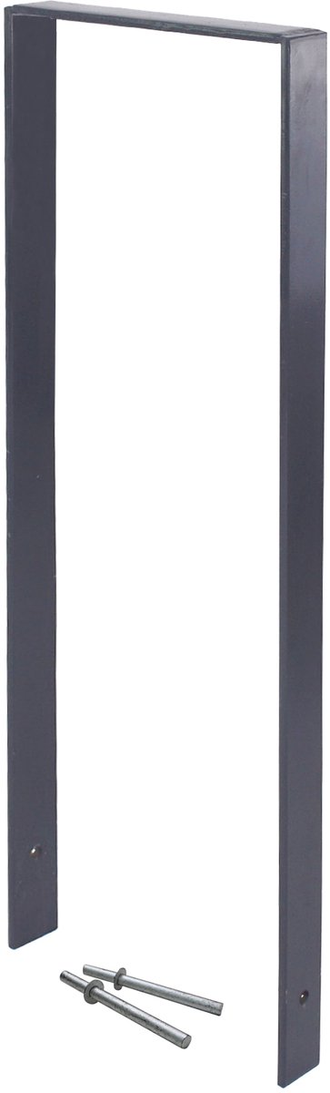 TRUTZHOLM - Fietsenrek Type U - 119 x 39 cm - Platstaal 13 mm - Om in te betonneren - Antraciet - Voor 2 fietsen - Staal
