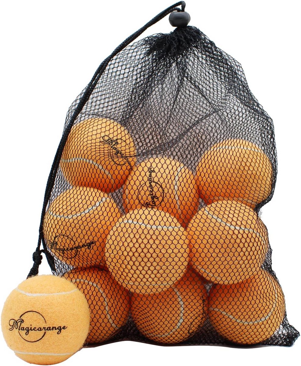 12x Stuks Trainings Tennisballen - Oefenballen voor Beginners, Competitie en Hondenspeelgoed