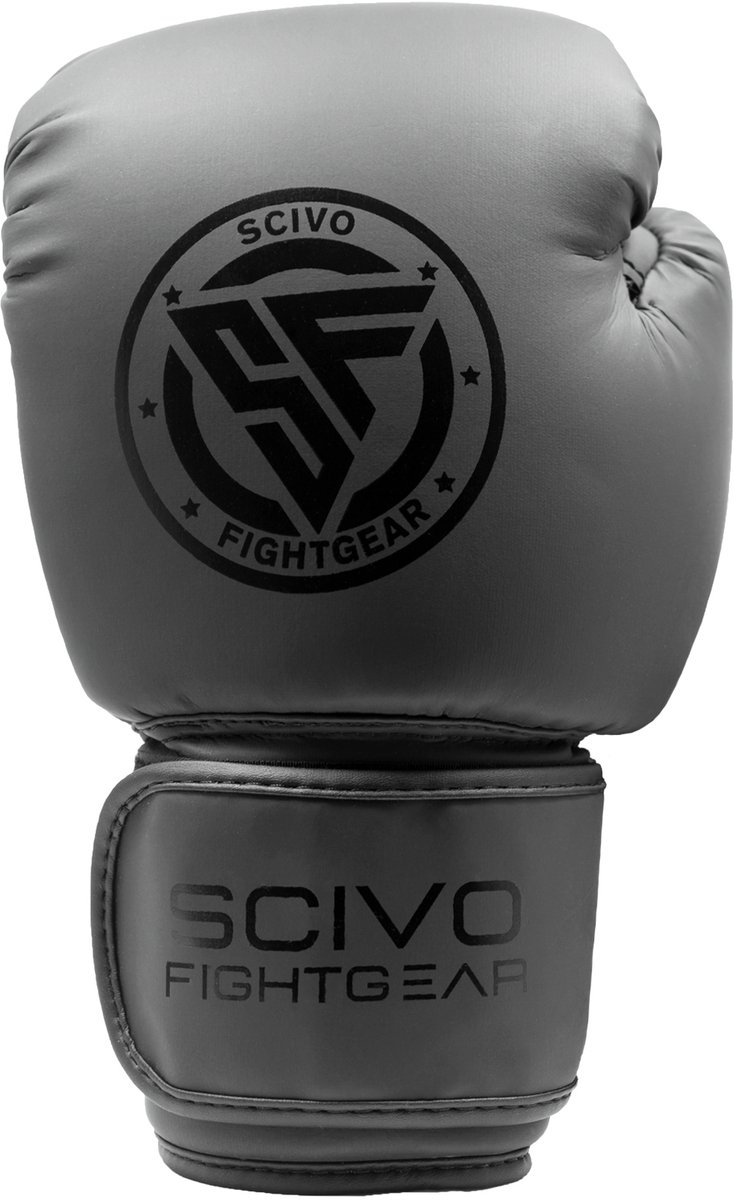 Stealth Kickboxing Gloves PU Black/Black (12OZ)