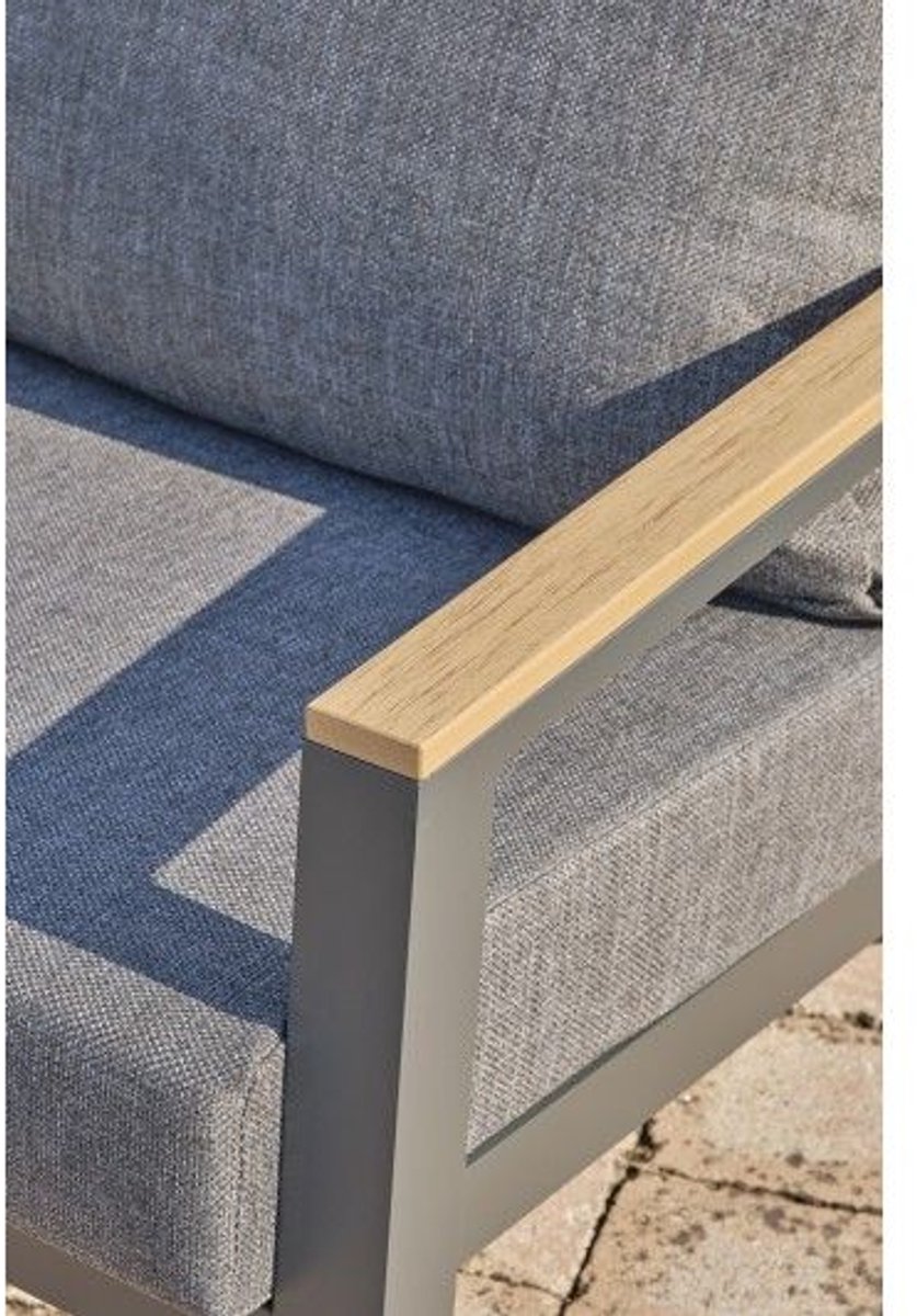 Lesli Living Salon lounge Donnan - aluminium - gris