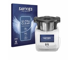 Savvies - Screenprotector voor SilverCrest Monsieur Cuisine Connect - Folie Beschermfolie transparant 6 Stuks