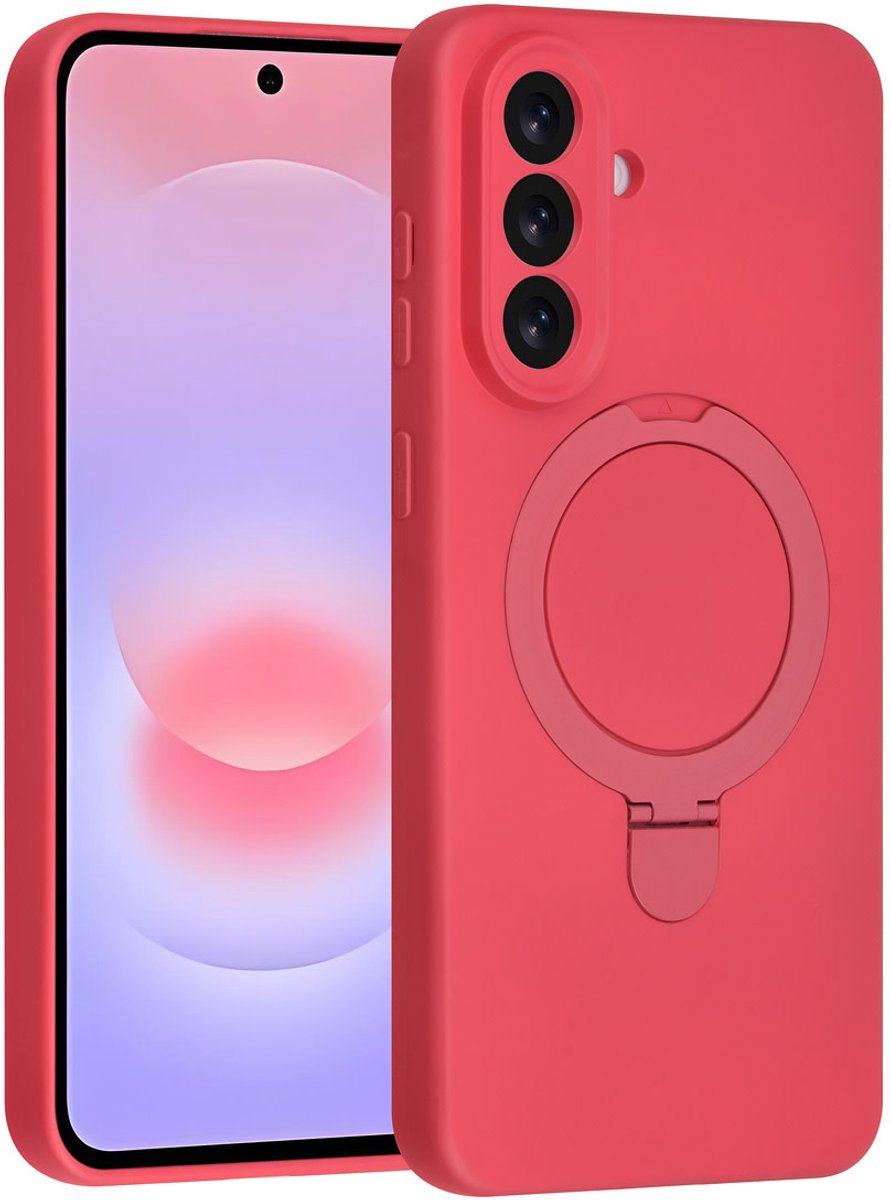TUNIQ telefoonhoesje voor Samsung Galaxy A37 - met ringhouder - Cherry Rood