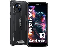 OUKITEL WP32 Rugged Smartphone - IP68/IP69K Outdoor Telefoon - Dual SIM 4G - 12GB RAM - 128GB ROM - 6300 mAh - 5,93 inch - GPS, NFC, OTG - Zwart