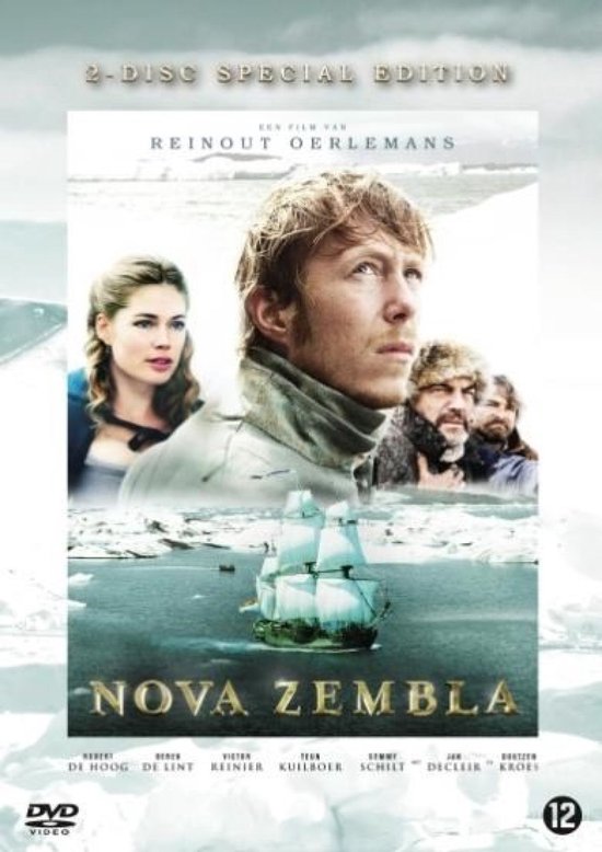 2-Disc Special Edition van Nova Zembla met acteurs in de sneeuw en schip op zee.