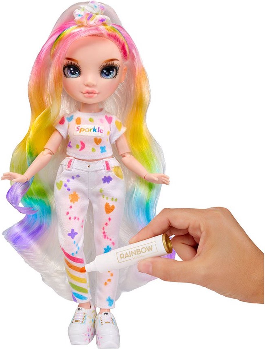 Rainbow High Color & Create - Blauwe ogen - 27 cm - Modepop — afbeelding 15