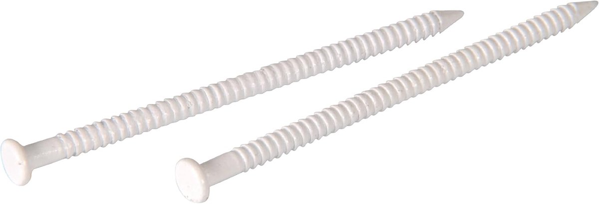 Paneelnagels - Bevestigingsnagels - Houtverbinding - Gegalvaniseerd staal - 25mm lengte - Wit