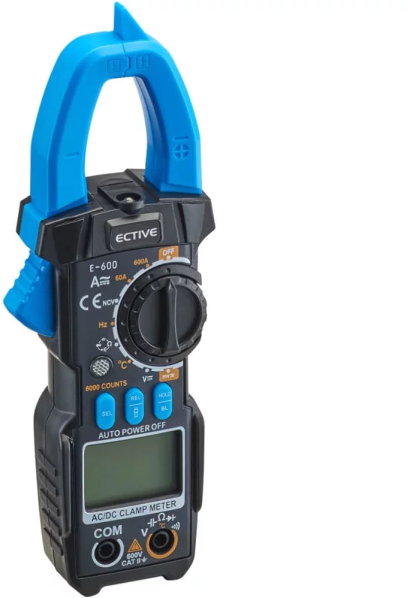 Digitale stroomtang voor camper & 12v/230v systemen - DC/AC - Ective E-600