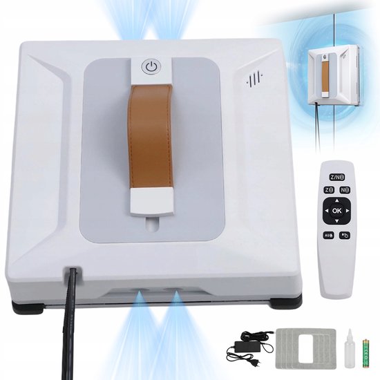 Ramenwasser - Raamrobot - Slimme Glasreiniger - 6000Pa Zuigkracht & 3 Reinigingsmodi - Met APP & Afstandsbediening - Automatisch Waternevel - Voor Ramen & Glas