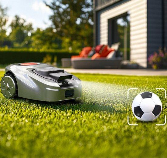Robotmaaier draadloos 1000m² met AI-vision, RTK GPS, obstakelvermijding, app-bediening en diefstalbeveiliging